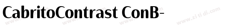 CabritoContrast ConB字体转换